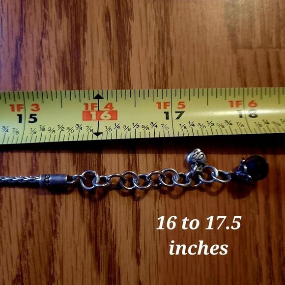 BRIGHTON "Katu" Silver and Wood Necklace. BOHEMIAN! - Picture 5 of 8